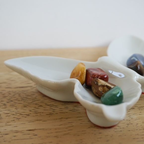 Vintage Other - Pretty Vintage Butterfly Ceramic Trinket Dish